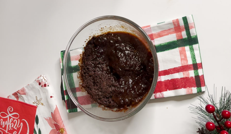 5 minute Chocolate self saucing pudding with raw cacao powder