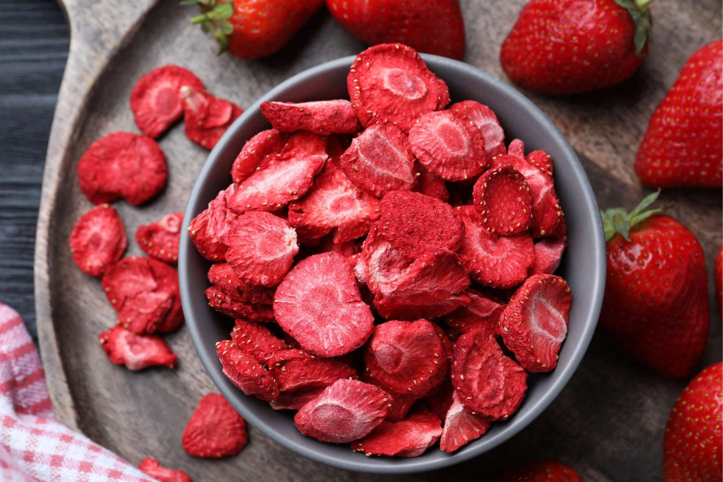 Freeze-dried strawberries