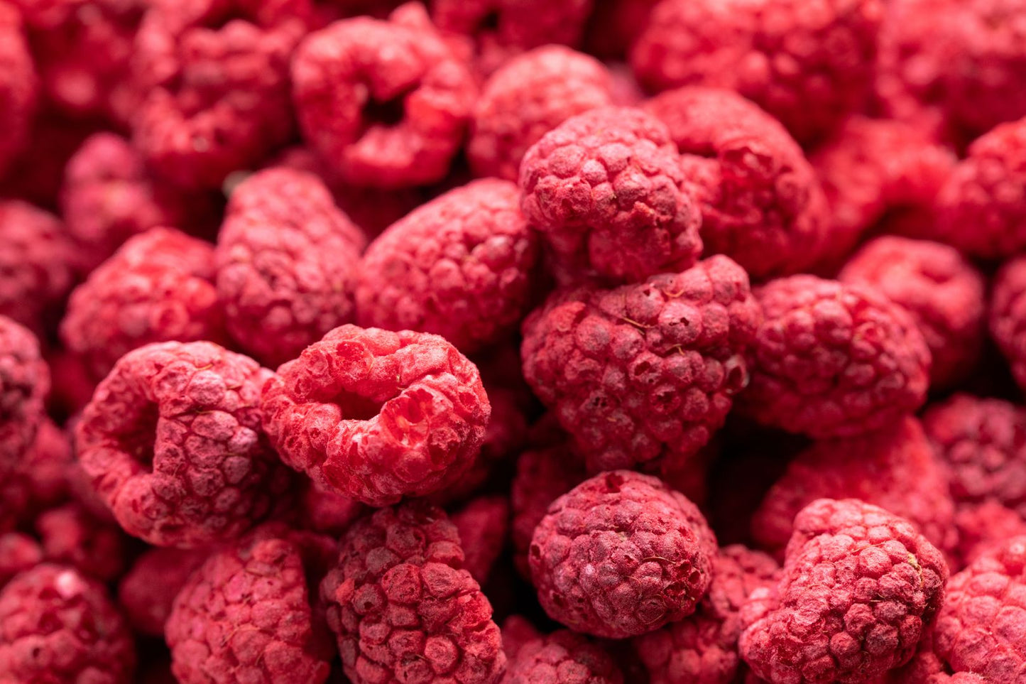 Freeze dried raspberries whole