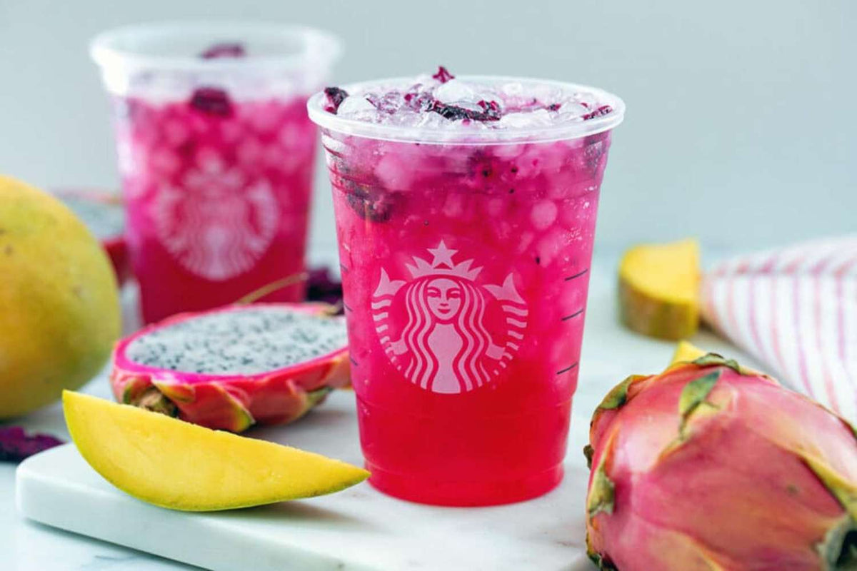 Recreate the Starbucks Mango and Dragonfruit refresher at home!