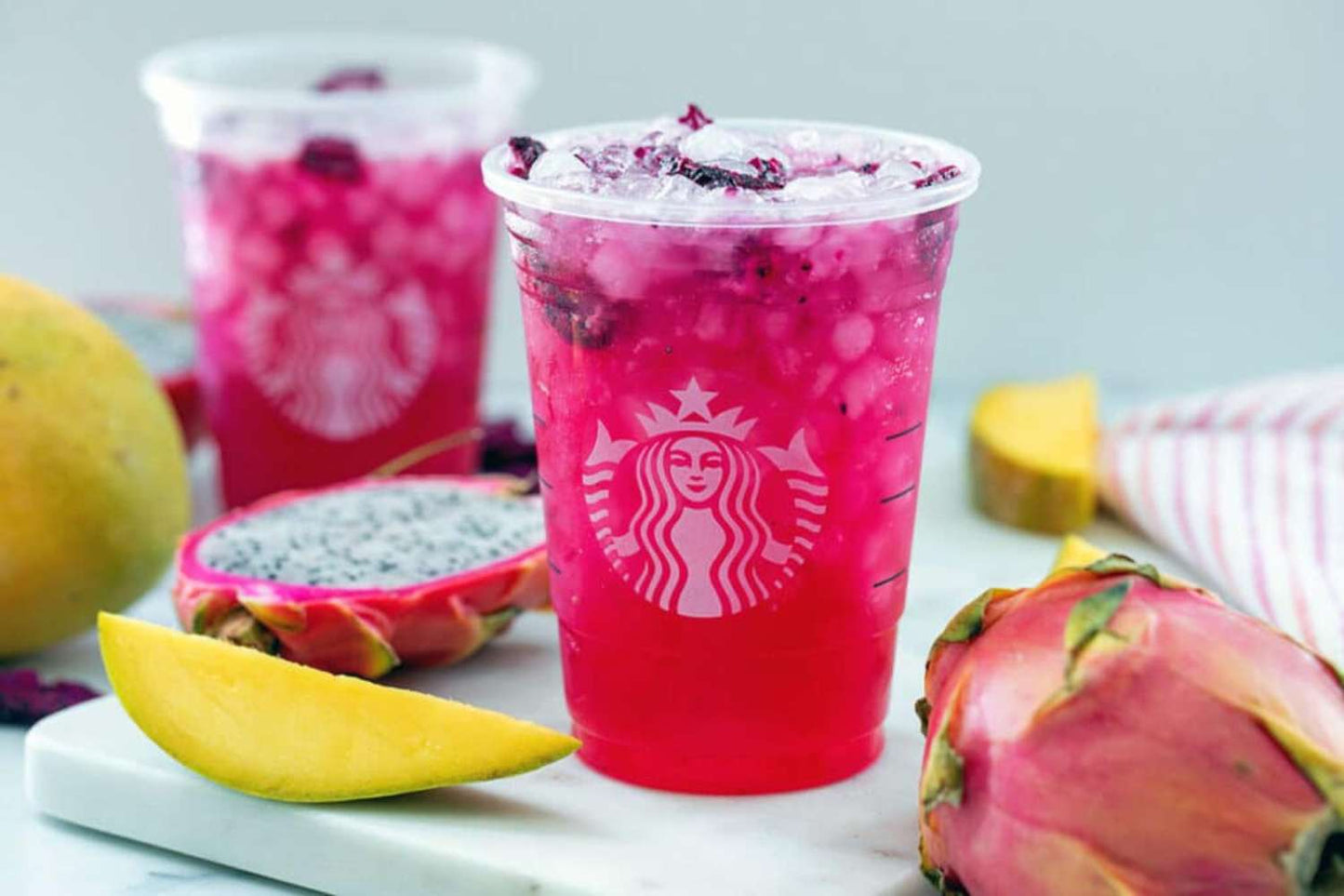 Starbucks Mango and Dragonfruit Refresher from home 