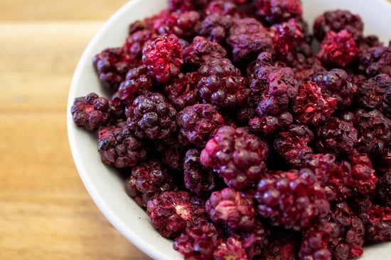 Organic Wild Freeze Dried Whole Blackberries