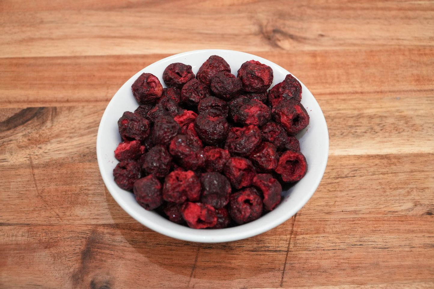 Frreze dried sour cherries in a bowl