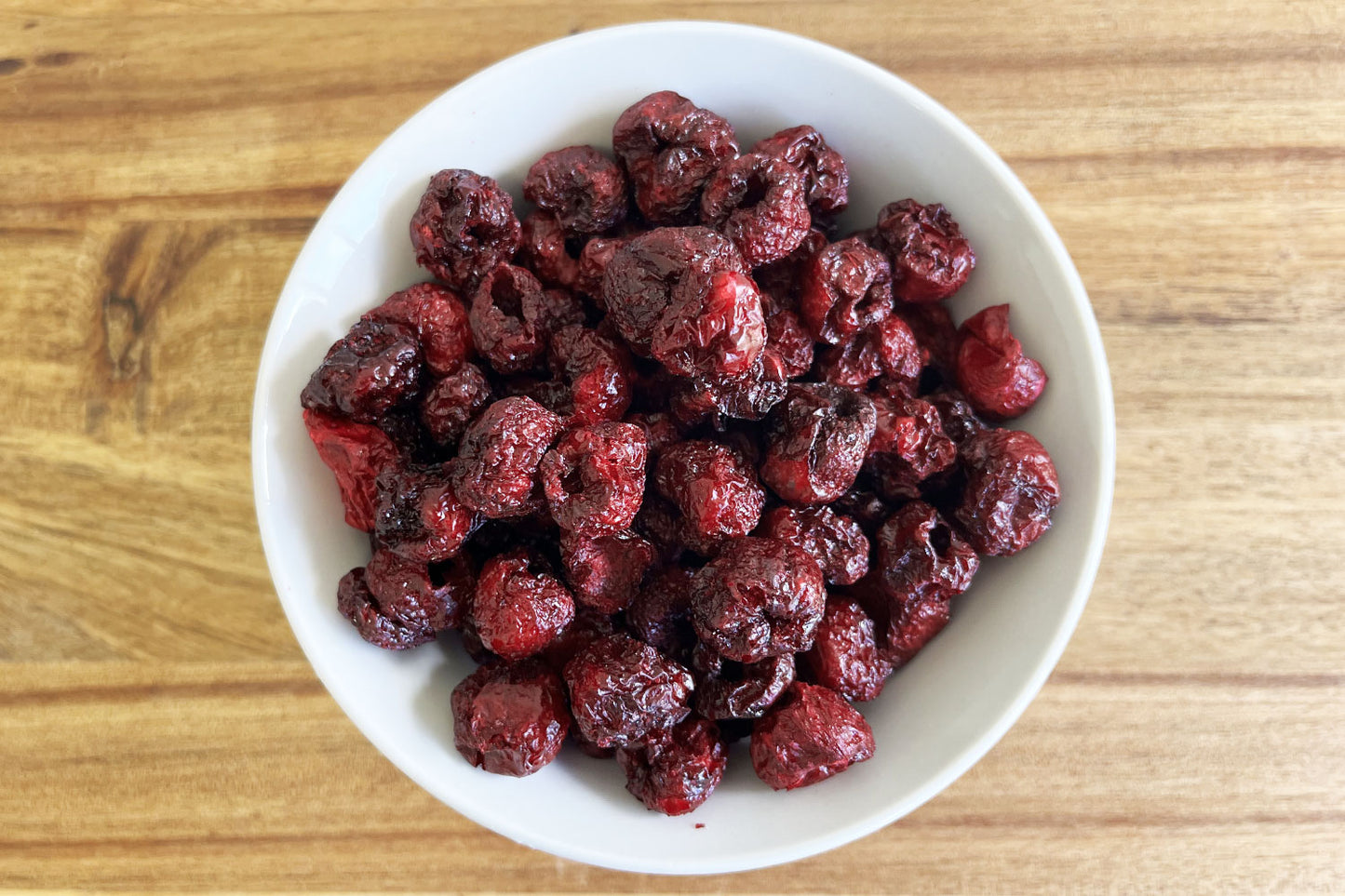 Freeze dried sour cherries - whole. Shipping New Zealand and Australia wide