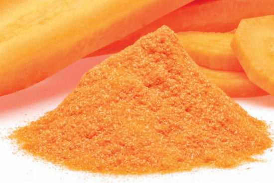 Organic dried carrot juice powder